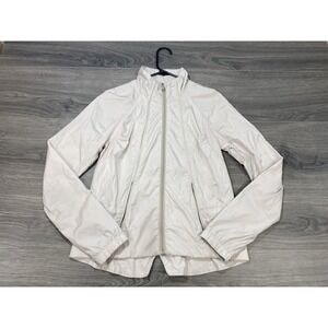 Lululemon Jacket Womens 6 Beige Travel To Track Full Zip Running